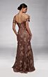 Alyce Paris 55001 Off The Shoulder Floral Embroidered A-Line Dress