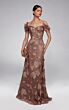 Alyce Paris 55001 Off The Shoulder Floral Embroidered A-Line Dress