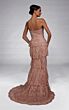 Alyce Paris 55002 Tiered Skirt Strapless Fitted Lace Dress