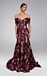 Alyce Paris 55005 Off-The-Shoulder Floral Organza Dress