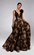 Alyce Paris 55008 Plunging Neck Sleeveless A-Line Dress