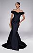 Alyce Paris 55015 Mermaid Corset Bodice Floral Neck Dress