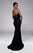 Alyce Paris 55019 Strapless Front Bow Black Mermaid Dress