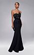 Alyce Paris 55019 Strapless Front Bow Black Mermaid Dress