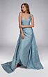 Alyce Paris 55022 Ruched Bodice Tulip Hem Jacquard Dress
