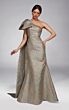 Alyce Paris 55026 Shoulder Bow Drape Mermaid Dress