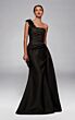 Alyce Paris 55030 One-Shoulder Side Tail Black Dress