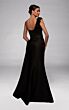 Alyce Paris 55030 One-Shoulder Side Tail Black Dress