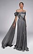 Alyce Paris 55032 Off The Shoulder A-Line Chiffon Dress