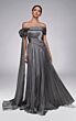 Alyce Paris 55032 Off The Shoulder A-Line Chiffon Dress