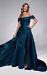 Alyce Paris 55034 Draped Satin Off The Shoulder Dress