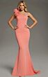 Jovani 40201 Floral One Shoulder Fitted Dress