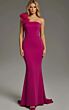 Jovani 40201 Floral One Shoulder Fitted Dress