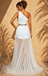 Jovani 51660 Off White Chiffon High Low Dress