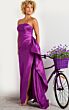 Jovani 36854 Side Tail Strapless Dress