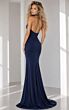 Jovani 45483 Beaded Halter Neckline Low Back Dress