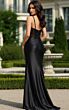 Jovani 48364 High Slit Beaded Corset Top Dress