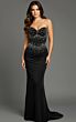 Jovani 48372 Sweetheart Keyhole Neckline Strapless Dress