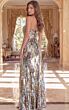 Jovani 48550 High Slit Sequin Dress