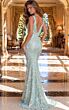 Jovani 48611 Plunging V-Neck Sequin Dress