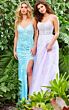 Jovani 06660 Tie Back Embroidered Dress