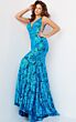 Jovani 08646 Open Back Embellished Dress