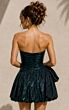 Jovani 51662 Bubble Skirt Metallic Green Dress