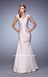 La Femme 21610 Silver Evening Dress