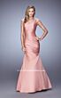 La Femme 21610 Silver Evening Dress