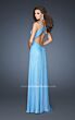 La Femme 18539 One Shoulder Cutout Back Dress