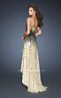 La Femme 18591 Sweetheart Neck Embellished High-Low Dress