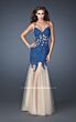 La Femme 18675 Spaghetti Strap Sweetheart Neckline Dress