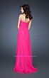 La Femme 18786 Hot Pink Sweetheart Neck A-Line Dress