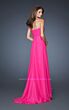 La Femme 18856 Sweep Train Flowy Skirt Strapless Dress