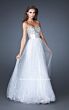 La Femme 18910 Sweetheart Neck Embellished A-Line Dress