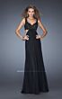 La Femme 20022 Cutout Side Slim Dress