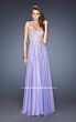 La Femme 20114 Apricot Orange Sweetheart Neck Strapless Dress