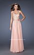 La Femme 20114 Apricot Orange Sweetheart Neck Strapless Dress