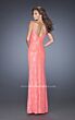 La Femme 20431 Spaghetti Strap Fitted Dress