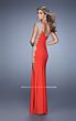 La Femme 21076 High Slit One Shoulder Dress
