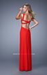 La Femme 21160 Red Sweetheart Neckline Slim Dress