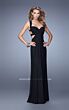 La Femme 21160 Red Sweetheart Neckline Slim Dress