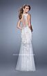 La Femme 21457 Illusion Back Scoop Neckline Dress
