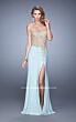 La Femme 21472 High Slit Sweetheart Neckline Fitted Dress