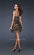 La Femme 16865 Cheetah Print Strapless Dress