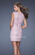 La Femme 20029 Floral Sleeveless Fitted Dress
