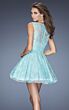 La Femme 20244 Full Skirt Boat Neckline Sleeveless Dress