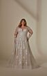 Mori Lee 3395 Lenora Removable Sleeve Open Back Plus Size Wedding Gown
