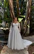 Mori Lee 3397 Leandra Lace Train Strapless Plus Size Bridal Dress