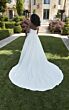 Mori Lee 3418 Noreen A-Line Curved Neck Plus Size Bridal Dress